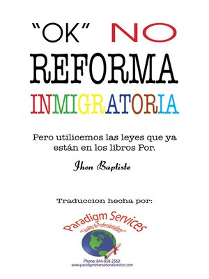 cover image of "Ok, No Reforma Immigratoria